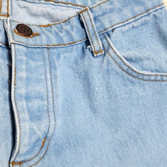 OBJECTS WITHOUT MEANING O-M Boy Boyfriend Boy Zip Cropped Jeans Size 29 - Picture 10 of 10